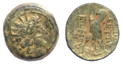 Ancient Coins - SELEUKID KINGS, Antiochos VIII Epiphanes. AE denomination B, Antioch mint. Dated SE 192 (121/0 BC)