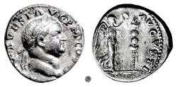 Ancient Coins - VESPASIAN.  AR denarius, Rome Mint, circa 72-73 AD.  Judaea Capta type