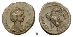 Ancient Coins - SEVERINA, EGYPT, Alexandria.  Potin Tetradrachm, 275 AD