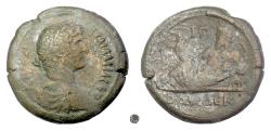 Ancient Coins - Hadrian, EGYPT.  AE Drachm. Dated RY 12 (127/128 AD).  Nilus