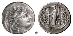 Ancient Coins - CAPPADOCIA (imitating Seleukid), Ariarathes VIII – Ariobarzanes I.  AR tetradrachm, after 100 BC.  Imitating Antiochos VII