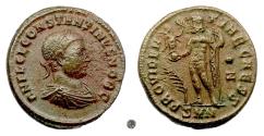 Ancient Coins - CONSTANTINE II, as Caesar.  AE Follis, Nicomedia mint, struck 317-320 AD.  Jupiter
