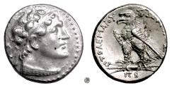 Ancient Coins - EGYPT, Ptolemy V Epiphanes.  AR tetradrachm, uncertain mint (Cyprus?), 181/0 BC