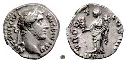 Ancient Coins - ANTONINUS PIUS.  AR denarius, Rome mint. Struck 147 AD.  Liberalitas