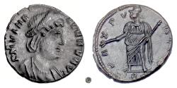 Ancient Coins - Diva HELENA.  AE Follis, Treveri mint?, struck 337-340 AD.  Pax
