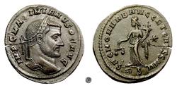 Ancient Coins - MAXIMIANUS.  AE follis, Rome mint. Struck circa 302-303 AD.  Moneta