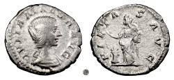 Ancient Coins - JULIA MAESA, Augusta 218-225 AD.  AR Denarius.  Pietas