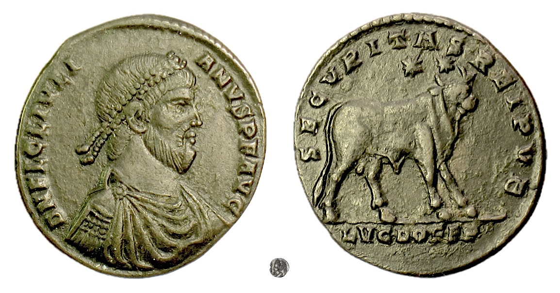 ARCANUM Julien Martinez 2011年 JULIAN II. AE 26, Lugdunum mint. Struck 361-363 AD | Roman