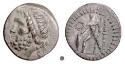 Ancient Coins - CRETE, Gortyna.  AR Drachm, circa 98-94 BC.  Zeus / Warrior