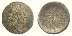 Ancient Coins - SELEUKID KINGS, Antiochos XII Dionysos. AE denomination B. Damaskos mint. Struck 85-83 BC