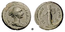 Ancient Coins - FAUSTINA Jr., Roman Provincial, MYSIA, Germe.  AE 18, struck circa 147-161 AD.  Apollo