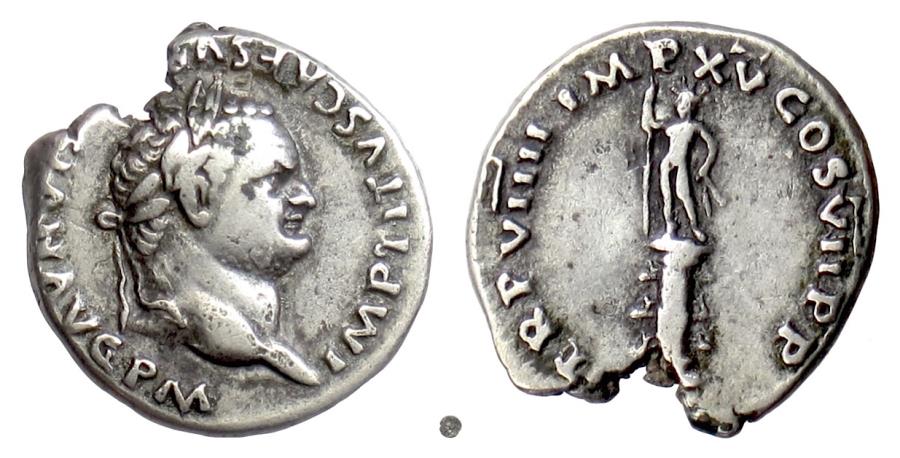 TITUS. AR denarius, Rome, 79 AD | Roman Imperial Coins