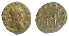 Ancient Coins - GALLIENUS. Antoninianus, Rome mint. Struck 267-268 AD. Goat