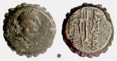 Ancient Coins - SELEUKID KINGS, Demetrios I Soter.  Serrate AE, Antioch on the Orontes mint, 162-150 BC