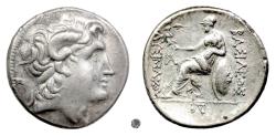 Ancient Coins - Kings of Thrace, LYSIMACHOS.  AR Tetradrachm, 305-281 BC.  Alexander the Great / Athena