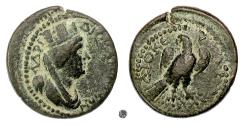 Ancient Coins - CILICIA, Diocaesarea.  AE 20, circa 100-150 AD.  Tyche / Eagle