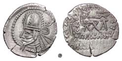 Ancient Coins - PARTHIA, Artabanos VI.  AR Drachm, Ekbatana mint, circa 216-224 CE
