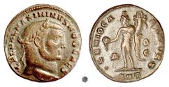 Ancient Coins - Maximinus II.  AE Follis, Antioch mint, 309 AD.  Genius