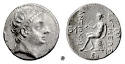 Ancient Coins - SELEUKID, Antiochos III ‘the Great’.  AR Tetradrachm. Seleukeia on the Tigris mint,222-187 BC.  Apollo