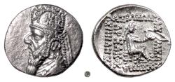 Ancient Coins - PARTHIA, Mithradates II.  AR Drachm, Rhagae mint, 121-91 BCE