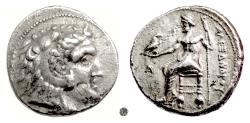 Ancient Coins - EGYPT, type of Alexander the Great struck under Ptolemy I.  AR Tetradrachm, Arados mint, struck circa 320-315 BC