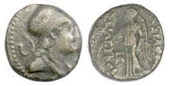 Ancient Coins - SELEUKID, Seleukos II Kallinikos. AE denom B, ΔΕΛ mint, 246-225 BC. Athena / Nike. Rare