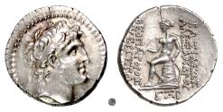 Ancient Coins - SELEUKID, Alexander I Balas.  AR Drachm. Antioch on the Orontes mint, 150/49 BC.  Apollo