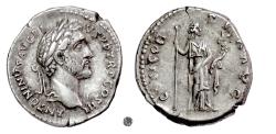 Ancient Coins - ANTONINUS PIUS.  AR denarius, Rome mint, struck 140-143 AD.  Concordia