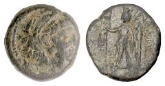 Ancient Coins - SELEUKID, Alexander II Zabinas. AE denom B, Antioch, circa 125-122 BC