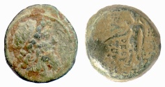 Ancient Coins - SELEUKID, Demetrius II, second reign. AE denom B, Damaskos, 129/8 BC. Scarce to Rare