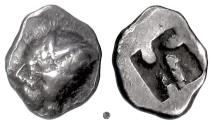 Ancient Coins - GAUL, Massalia.  AR Hemiobol, circa 525-460 BC