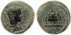 Ancient Coins - CAESAREA (Cappadocia) AE27. Severus Alexander. VF+/VF. Mount Argaeus.