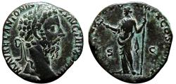 Ancient Coins - MARCUS AURELIUS AE Sestertius. EF-/VF+. The happiness.