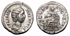 Ancient Coins - JULIA MAMAEA AR Denarius. EF. The fertility.