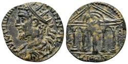 Ancient Coins - APHRODISIAS (Caria) AE25. Gallienus. EF-/VF+. Temple.