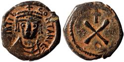Ancient Coins - TIBERIUS II CONSTANTINE AE Pentanummium. EF-. Constantinople mint.
