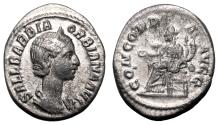 Ancient Coins - ORBIANA AR Denarius. VF+/VF. Concordia. SCARCE.