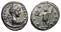 Ancient Coins - CARACALLA AR Denarius. EF. Laodicea mint. Virtus.