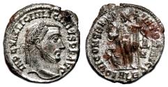 Ancient Coins - LICINIUS I AE Follis. EF+/EF. SILVERED. Alexandria mint. IOVI CONSERVATORI AVGG.