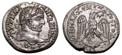 Ancient Coins - CARACALLA AR Tetradrachm. Heliopolis (Syria). EF+/EF. Eagle. QUALITY!