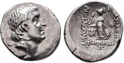 Ancient Coins - ARIOBARZANES I Philoromaios AR Drachm. EF-/VF+. KOMANA mint. Uncommon!