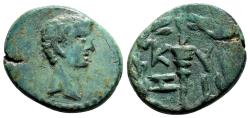 Ancient Coins - KYZIKOS (Mysia) AE17. Augustus. EF-. Torch.
