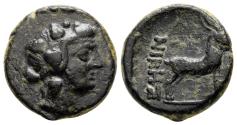 Ancient Coins - THESSALONICA (Macedon) AE16. VF+/EF-. Dionysos.