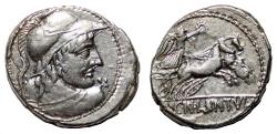Ancient Coins - Cn Cornelius Lentulus Marcellinus AR Denarius. EF/EF-. 88 BC. Mars.