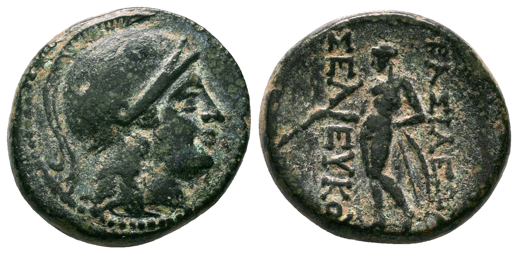 SELEUKOS II AE21. EF-. 246-225 BC. Athena - Apollo. | Greek Coins