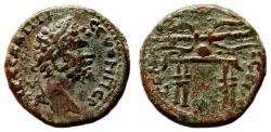 Ancient Coins - SELEUCIA PIERIA (Syria) AE22. Septimius Severus. EF-/VF+. Thunder.