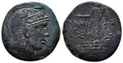 Ancient Coins - AMISOS (Pontos) AE28. EF/VF+. Perseus - Gorgoneion.