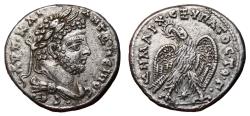 Ancient Coins - CARACALLA AR Tetradrachm. EF. Laodicea ad Mare mint. Eagle to left - Star. 
