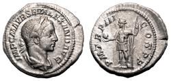 Ancient Coins - SEVERUS ALEXANDER AR Denarius. EF. The emperor.