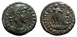Ancient Coins - CONSTANS AE3 (Reduced Maiorina). EF+/EF. Siscia mint. Emperor.